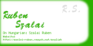 ruben szalai business card